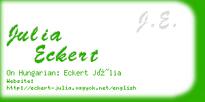 julia eckert business card